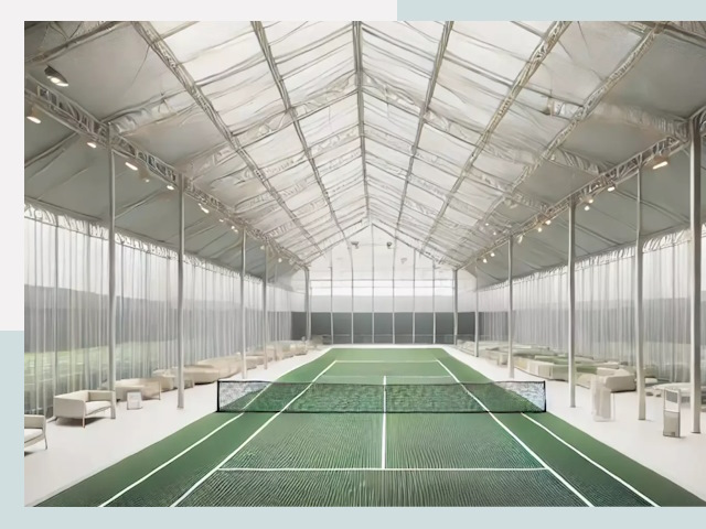 Строительство теннисных кортов в Сердобске