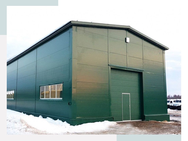 Двускатные ангары в Сердобске